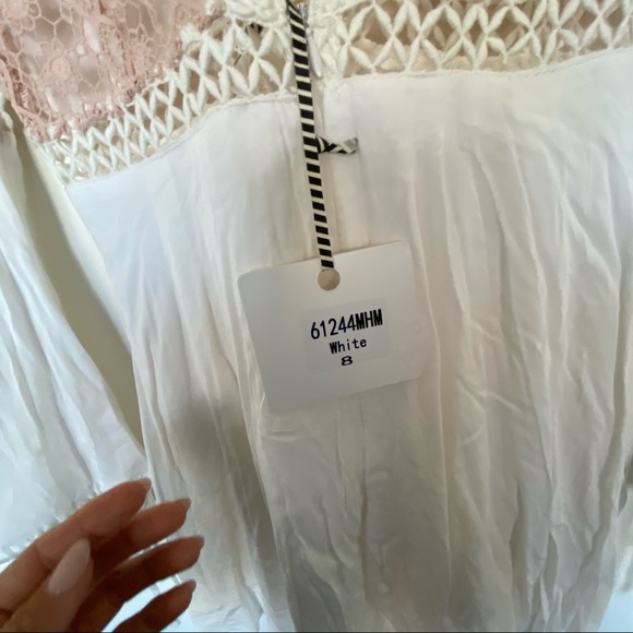 Hello Molly- white and pink crochet dress - Picture 5 of 7